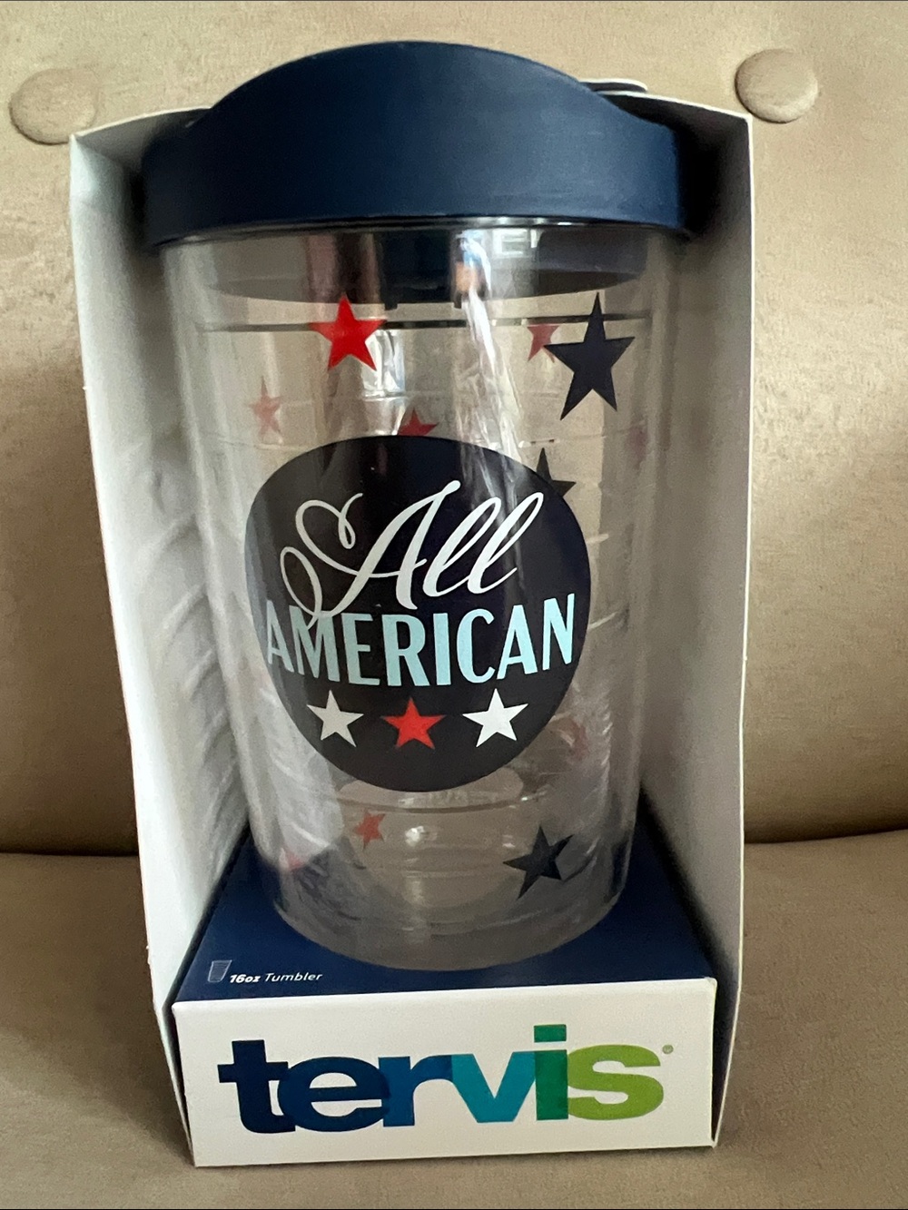 NIB Tervis 18 oz All American Tumbler ❤️🤍💙